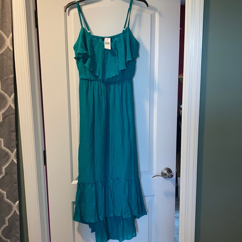 New turquoise maxi dress